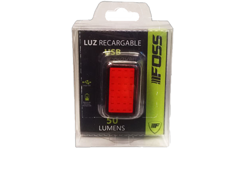 Luz Trasera Roja 50 Lúmenes Foss